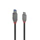 Lindy 36665 cable USB 0,5 m USB 3.2 Gen 1 (3.1 Gen 1) USB C USB B Negro